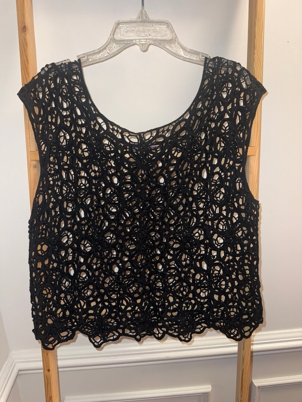 Happening in the Present Lace Tank Top